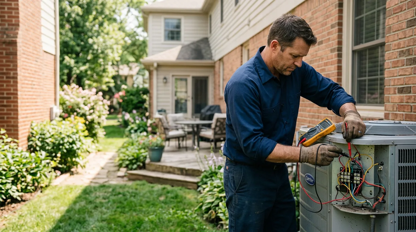 HVAC technician working near Washington, NC